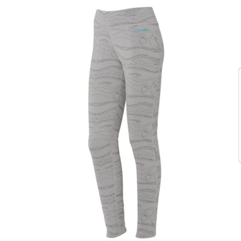 Grundens x Salmon Sisters Maris Leggings – Cozy Fish Print - Fleece | Size M